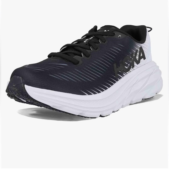 HOKA Rincon 3 Women Sneakers - Black and White - Picture 3 of 9